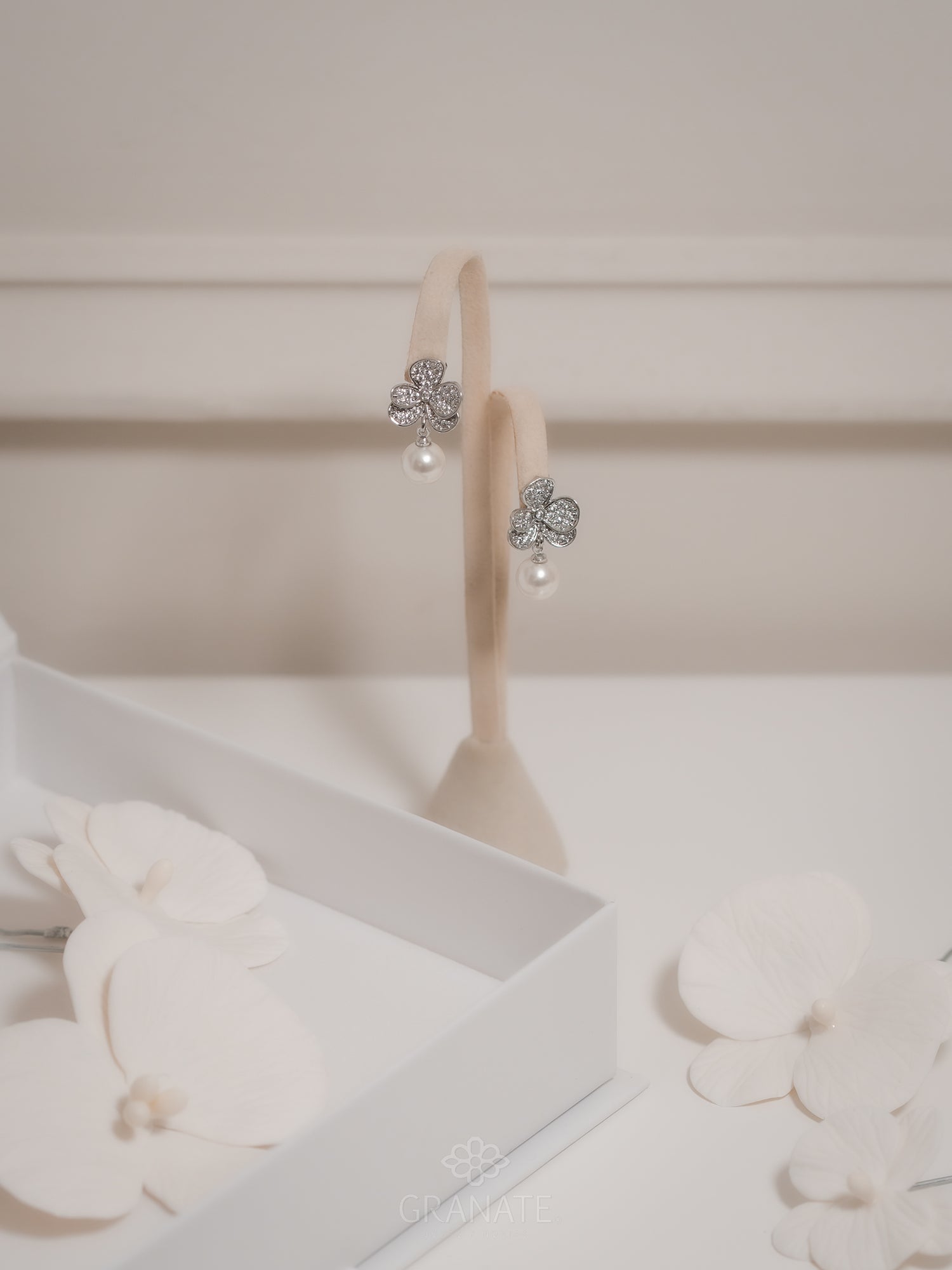 Aretes Orquídea y Perla