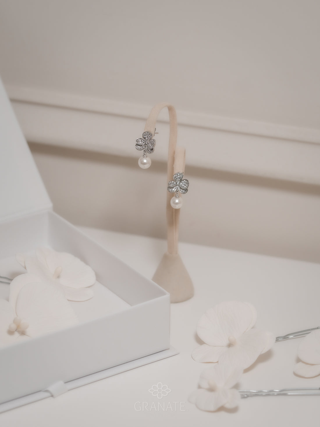 Aretes Orquídea y Perla