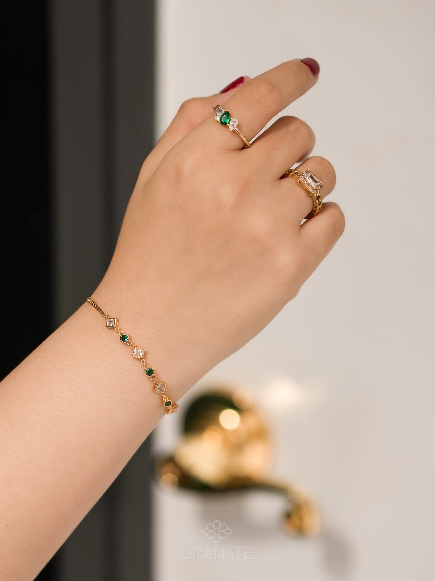 Pulsera Rombos Circulos