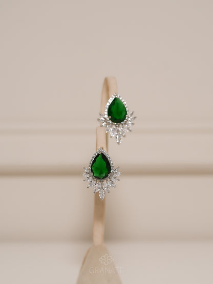 Aretes Gota y Marquises - Esmeralda