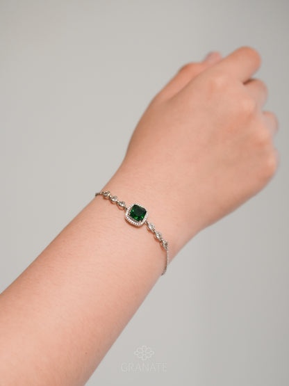 Pulsera Cuadro Halo de Plata