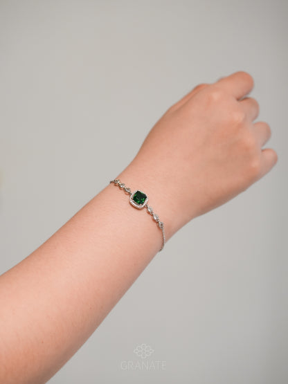 Pulsera Cuadro Halo de Plata
