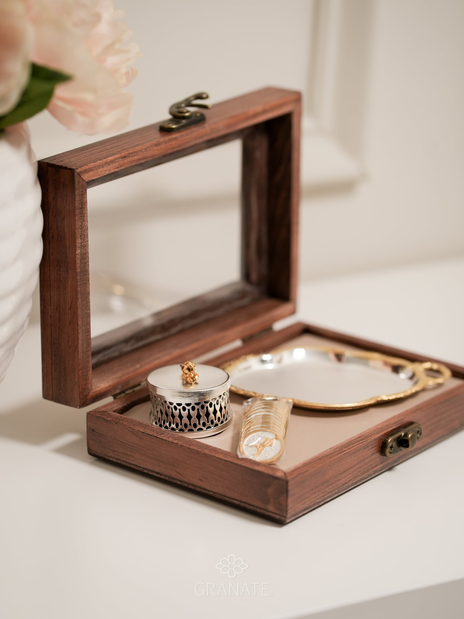 Estuche Madera Arras Bicolor - Centenario