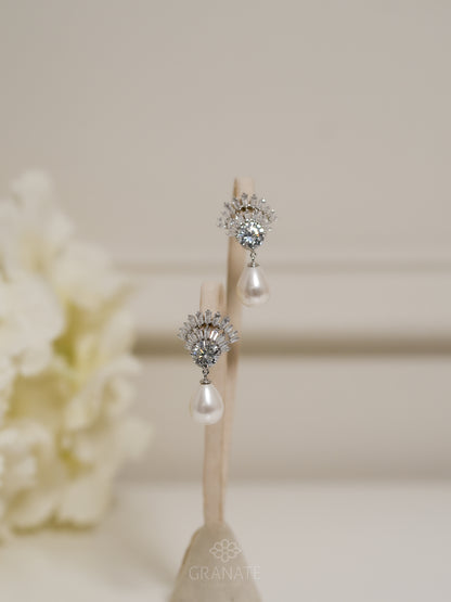 Aretes Fania con Perla