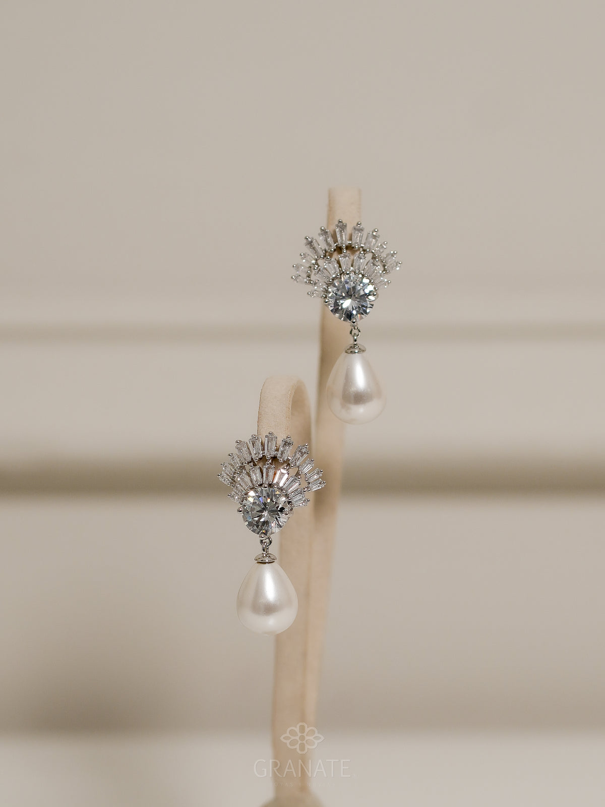 Aretes Fania con Perla