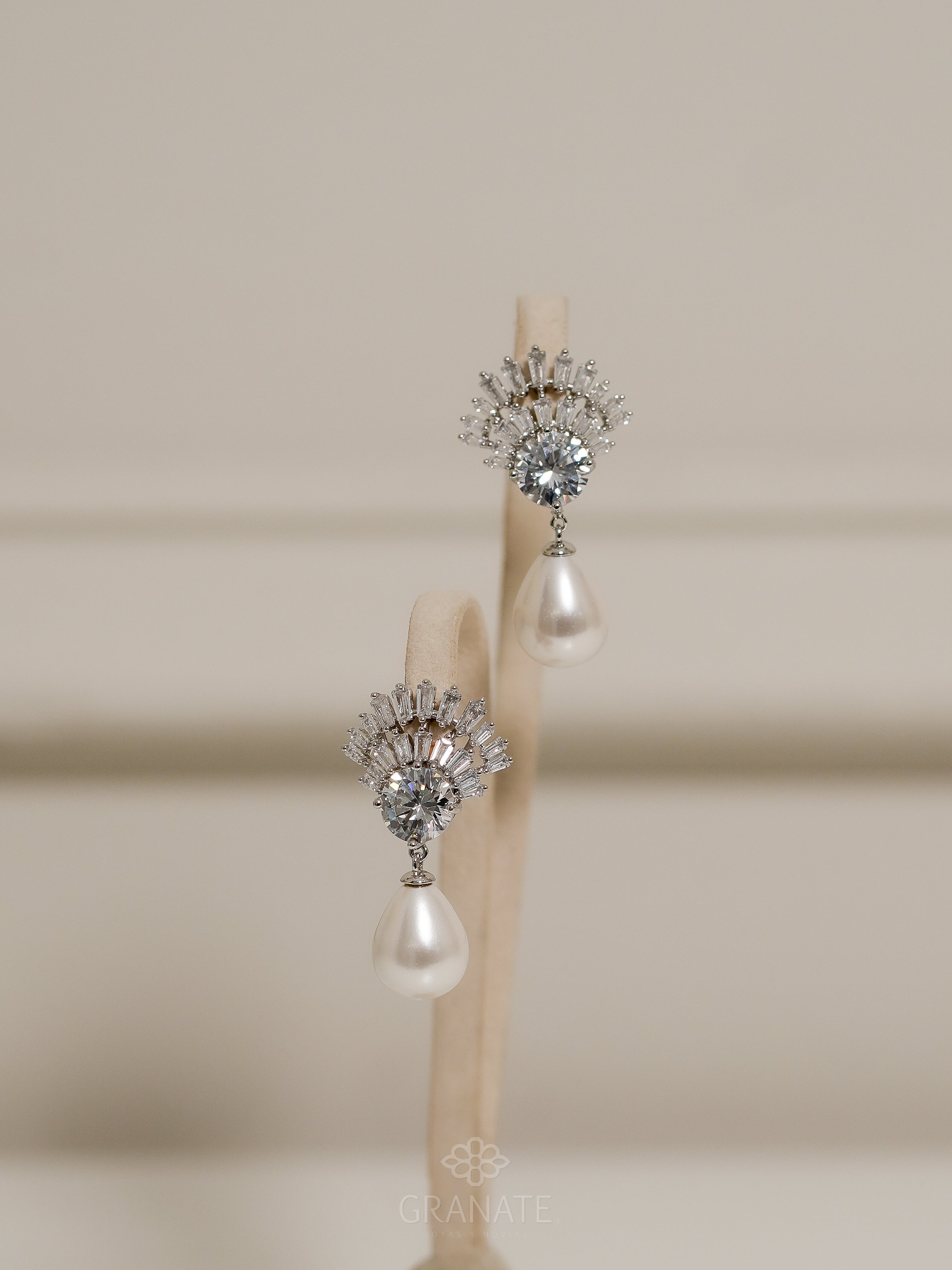 Aretes Fania con Perla