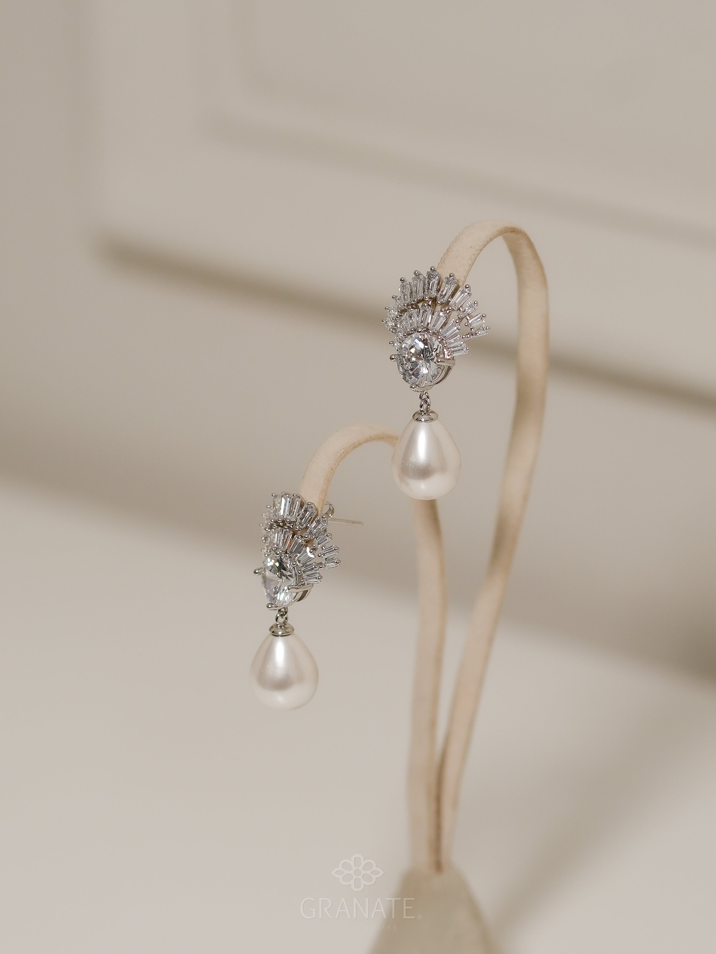 Aretes Fania con Perla