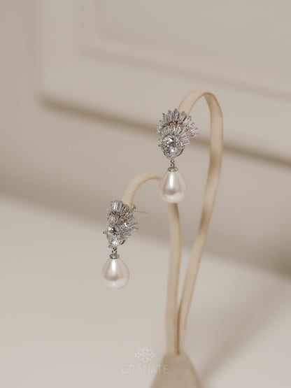 Aretes Fania con Perla