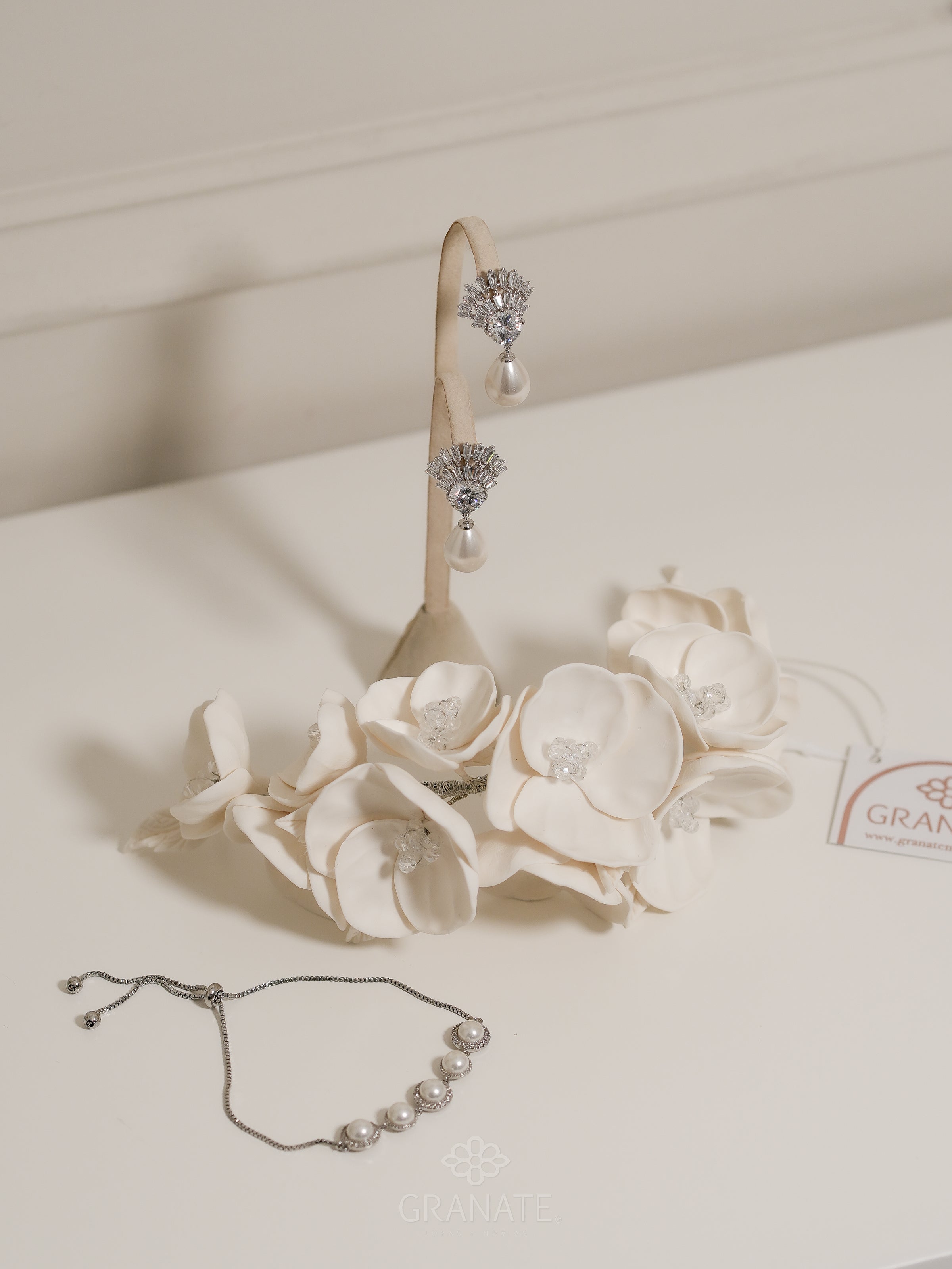 Aretes Fania con Perla