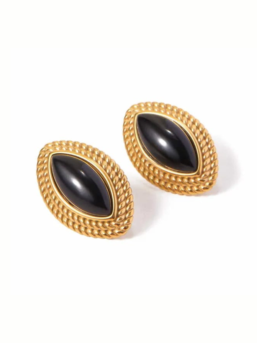 Aretes Marquise Negro