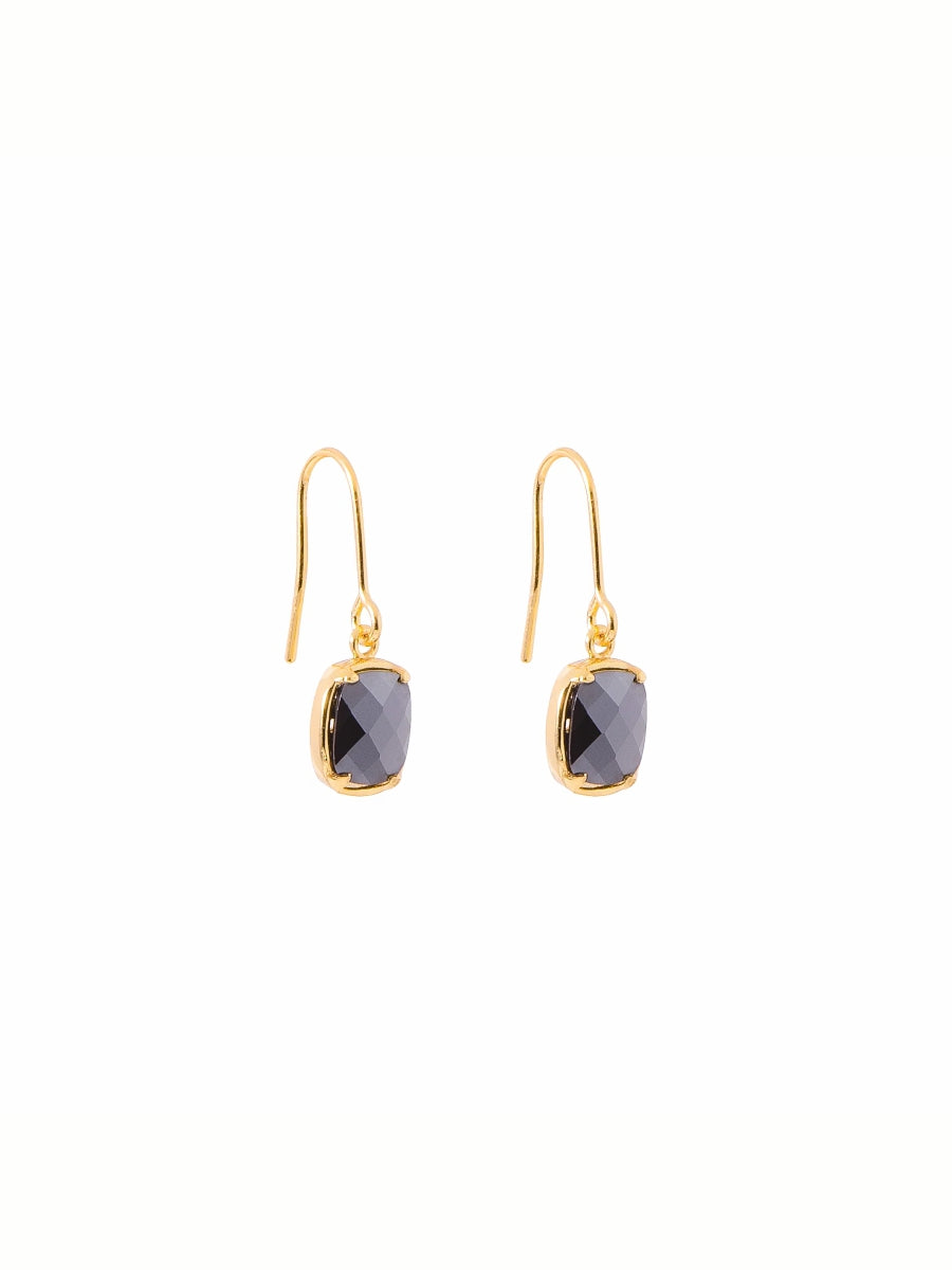 Aretes Rectángulo Negro