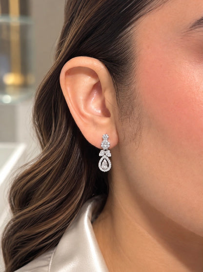 Aretes Floral y Gota