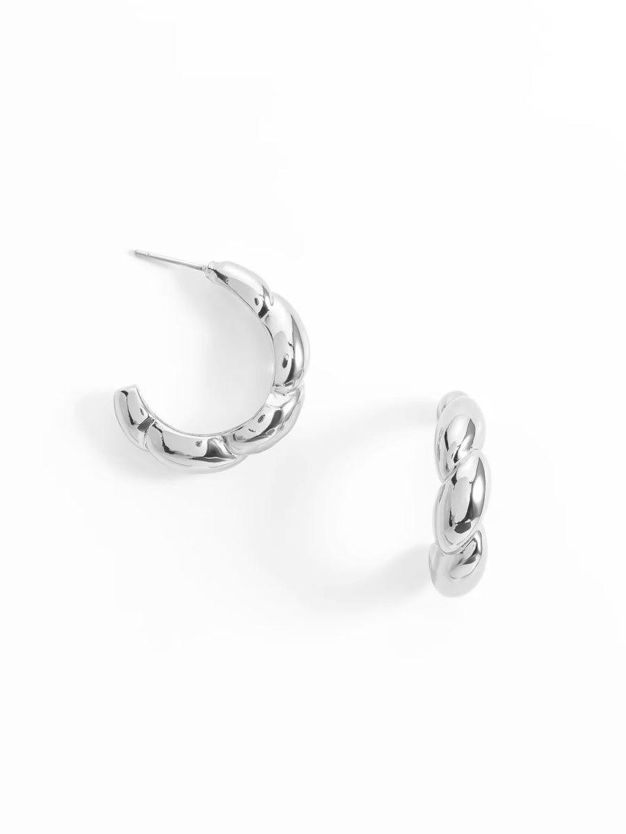 Aretes Baguette Silver