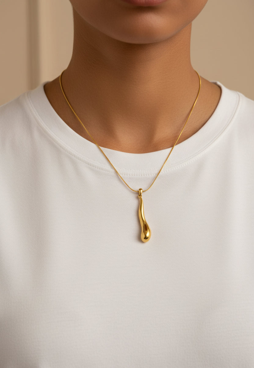 Collar Gota Larga Irregular