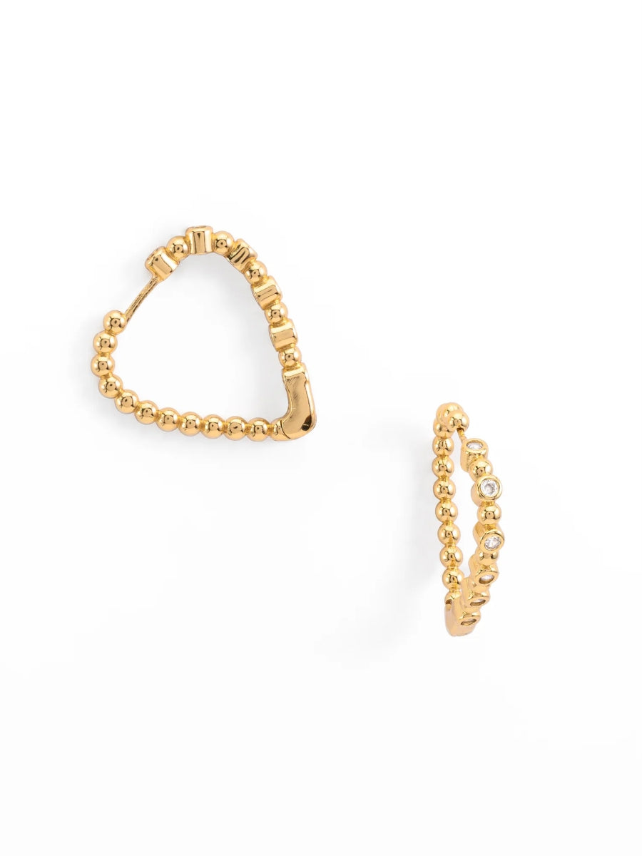 Hoops Corazón Cristales