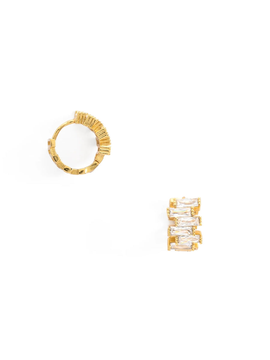Hoops Zirconias Baguettes Escalonados