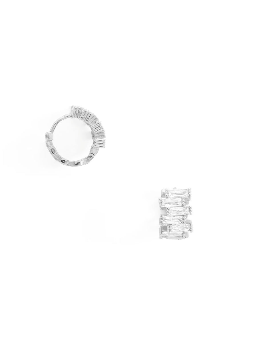 Hoops Zirconias Baguettes Escalonados