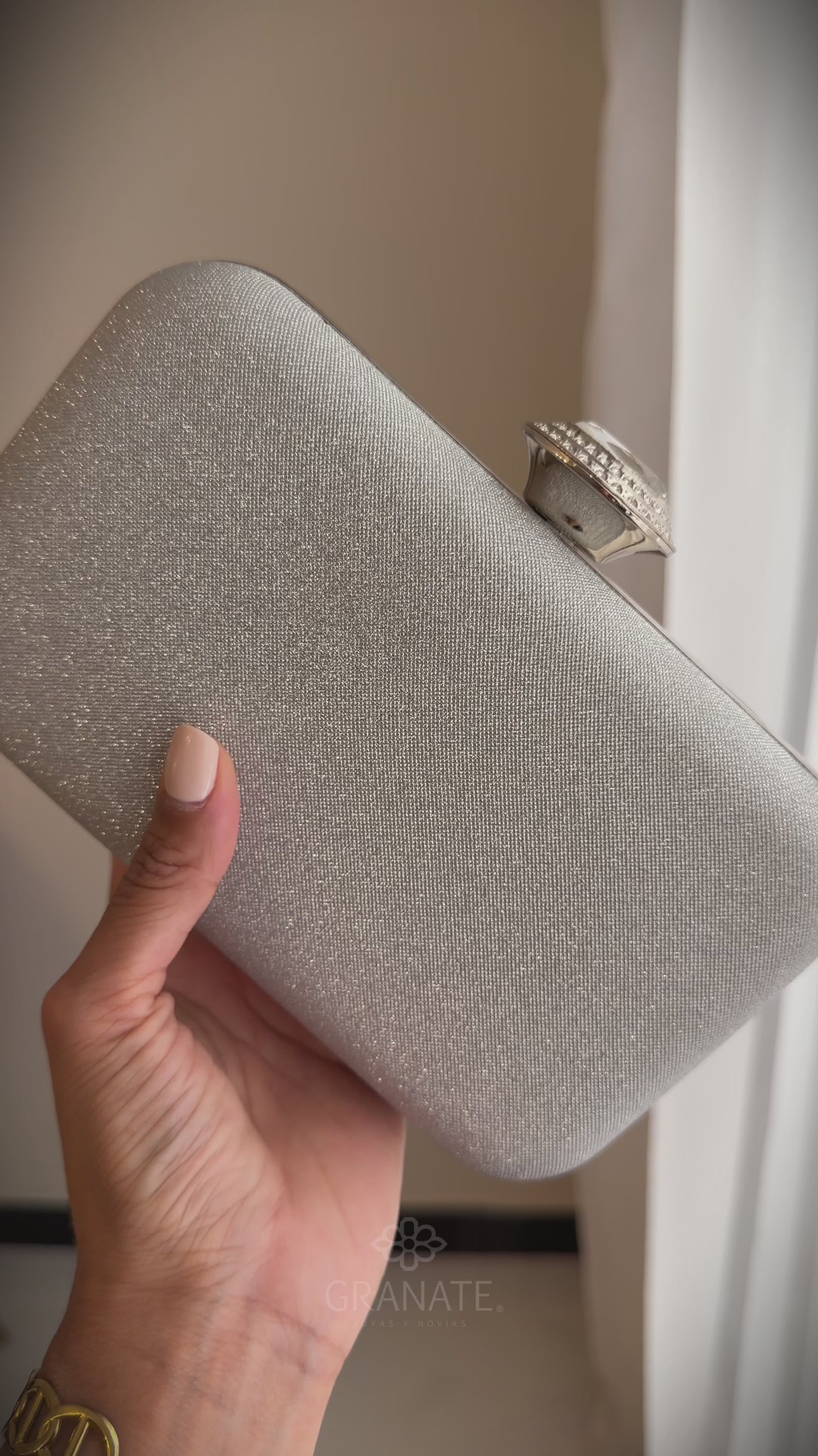 Bolso Joya Oval - Plateada