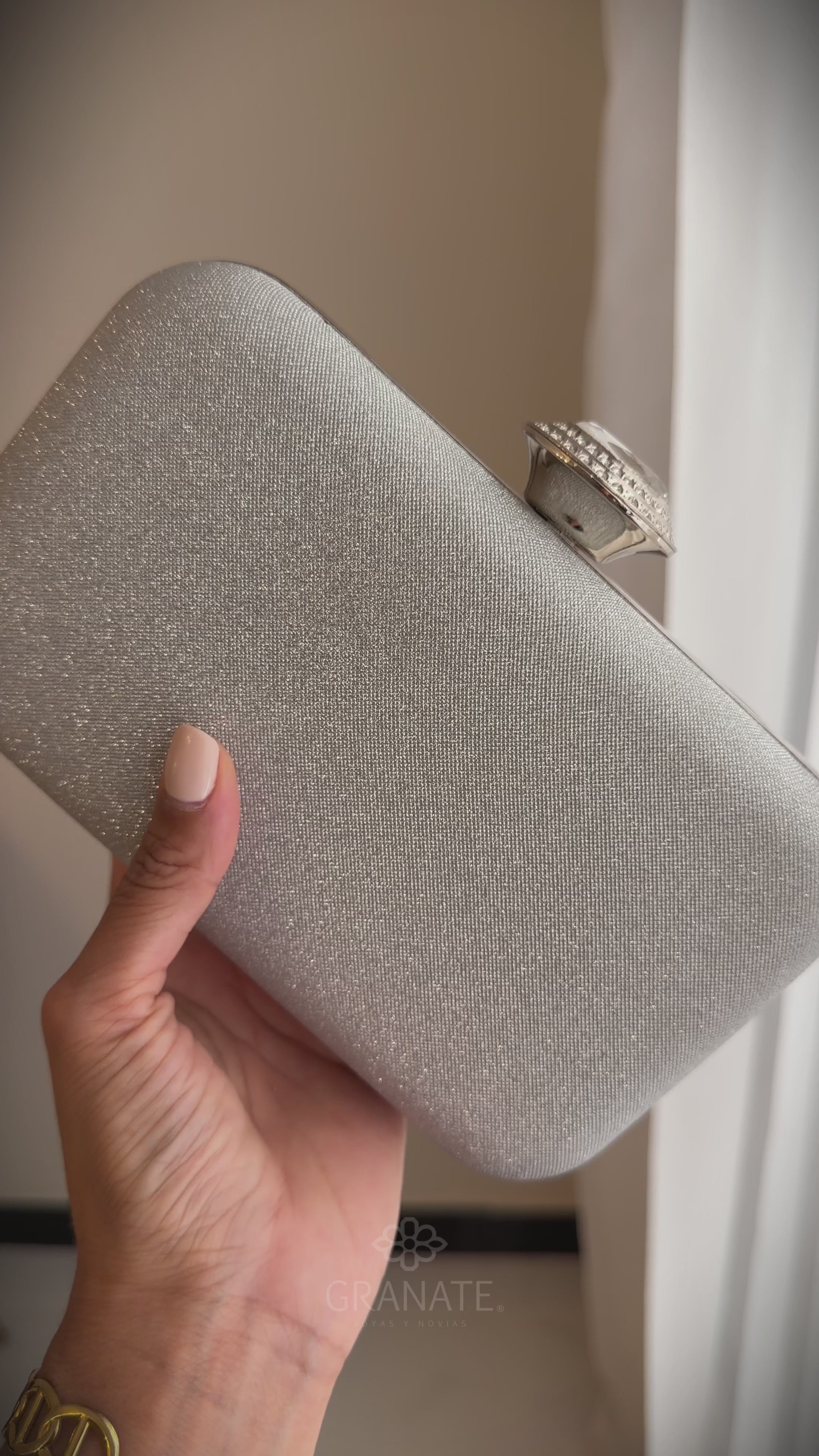 Bolso Joya Oval - Plateada