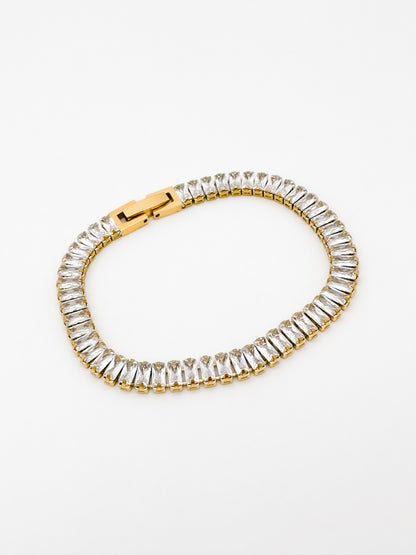 Pulsera Baguette - Transparente