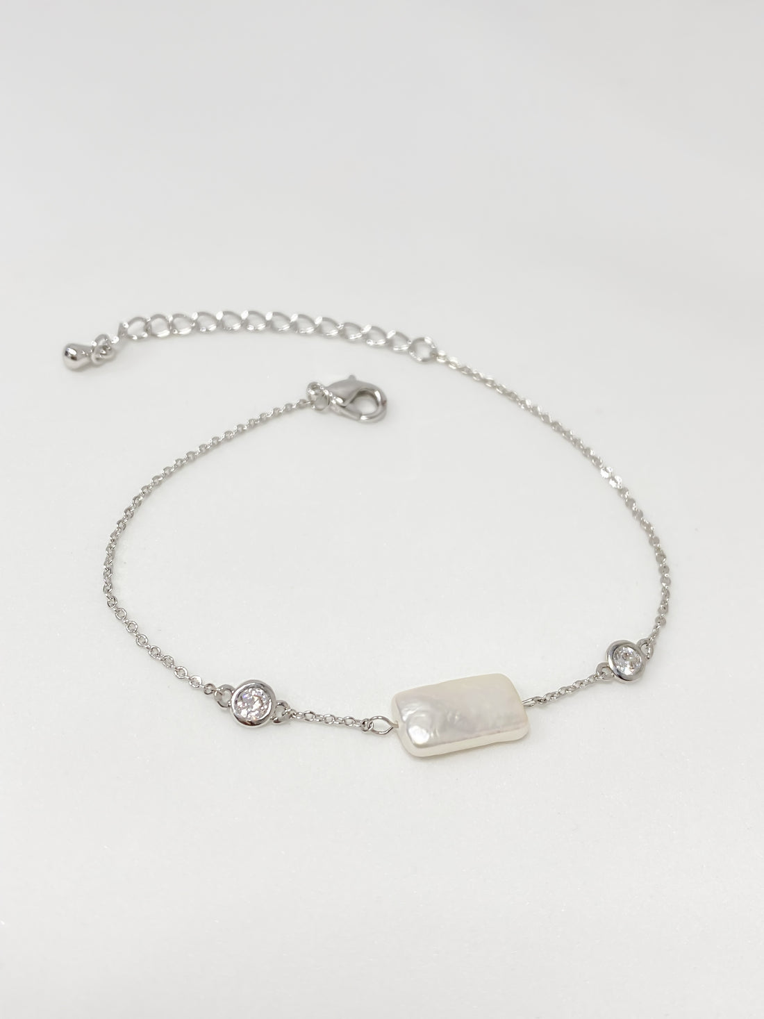 Pulsera Perla Rectangular