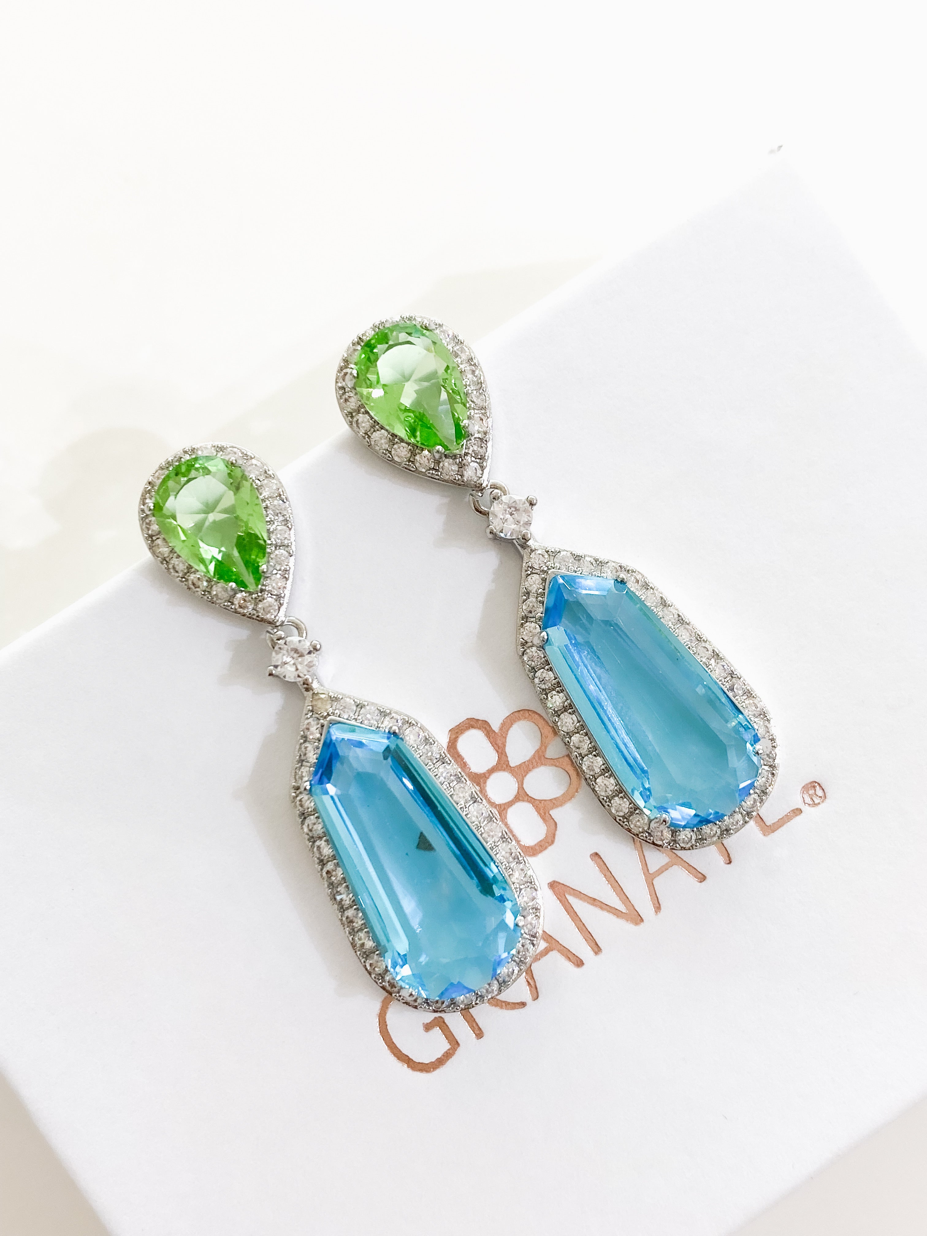 Aretes Péndulo Aqua