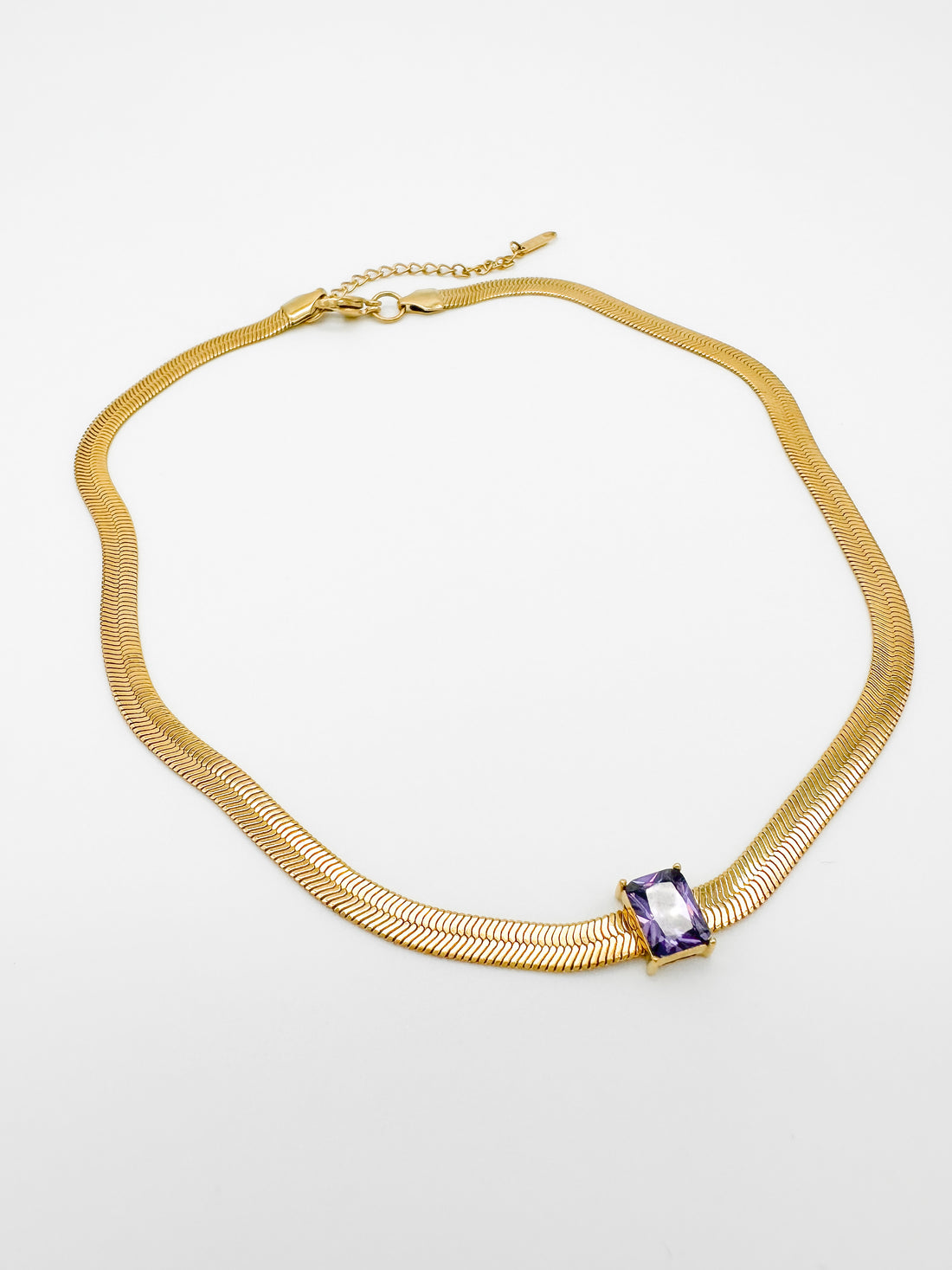 Collar Snake Cristal - Morado