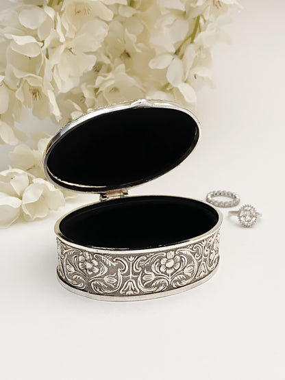 Cofre Oval Flores - Chico