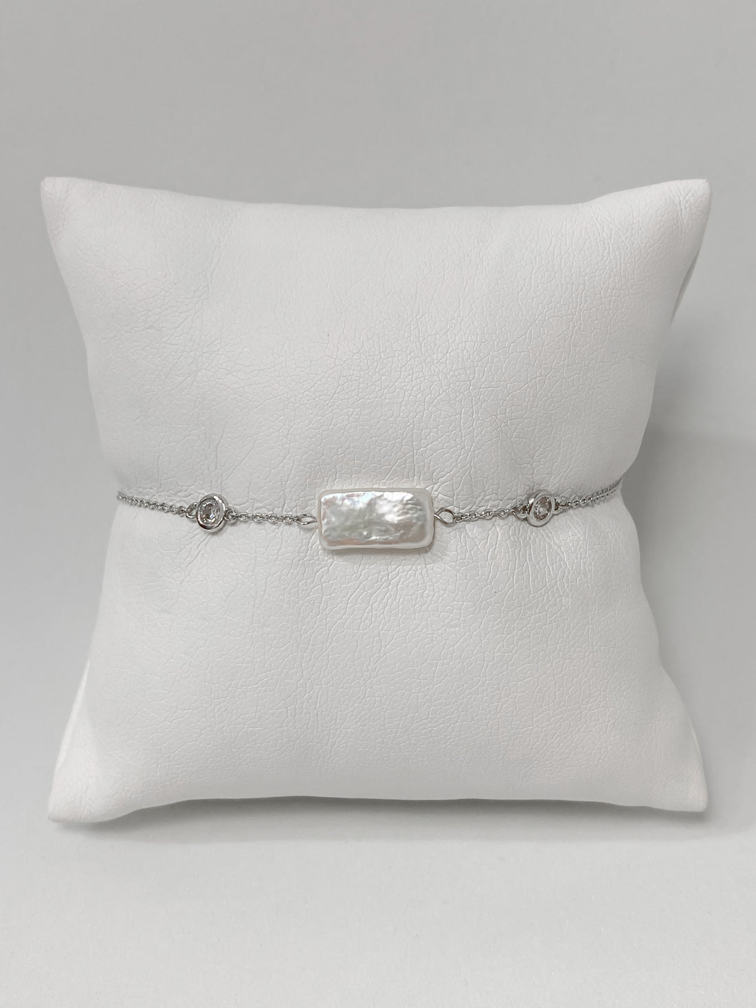 Pulsera Perla Rectangular