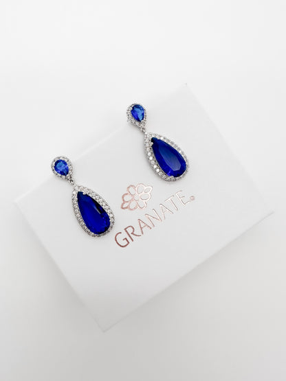 Aretes Gota - Azul