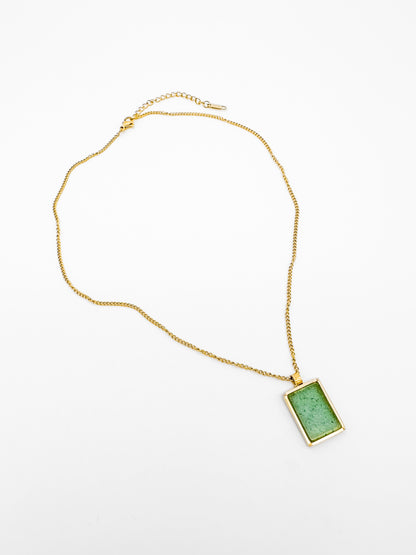 Collar Placa - Verde