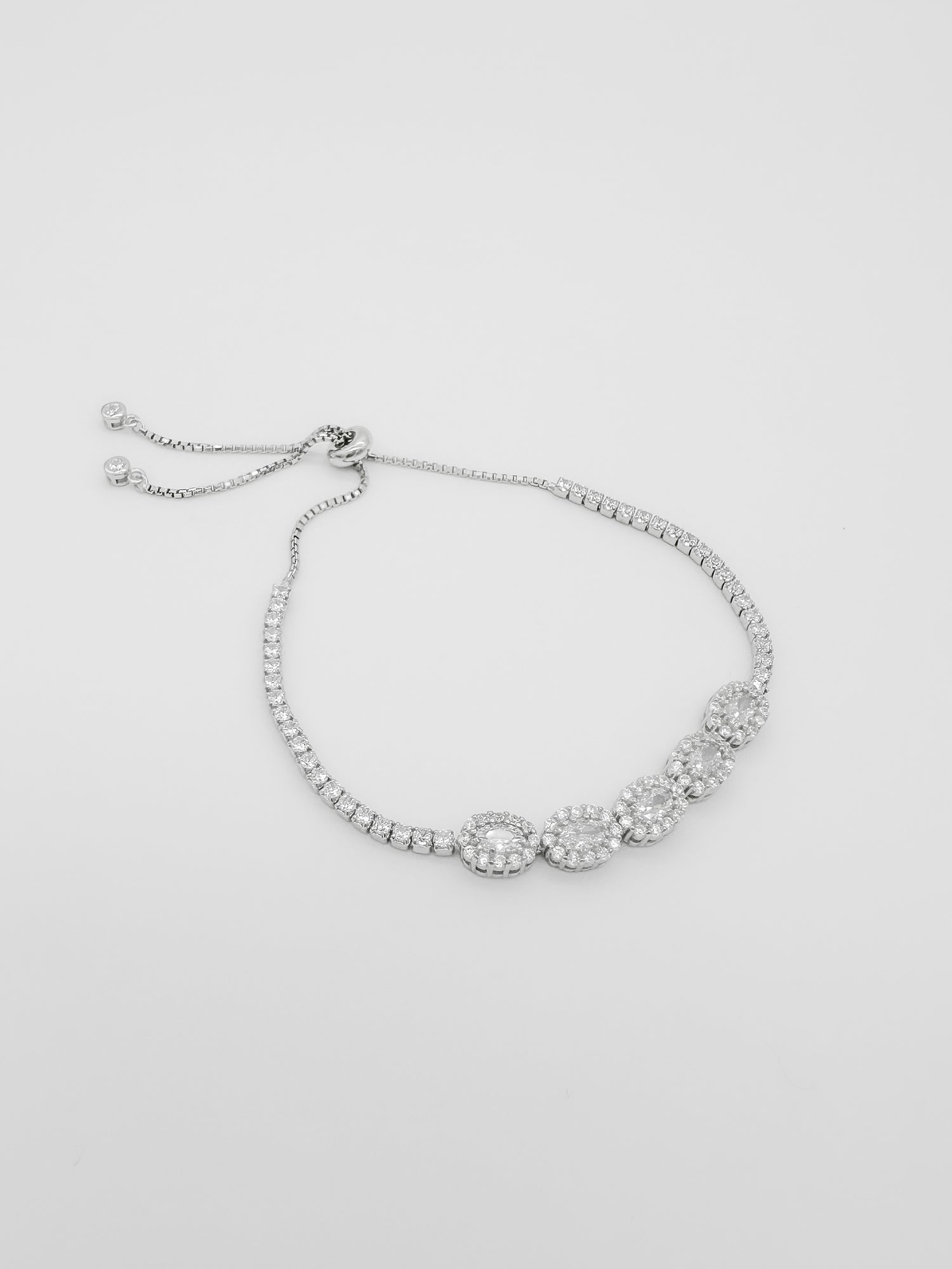 Pulsera 5 Ovalos de Plata