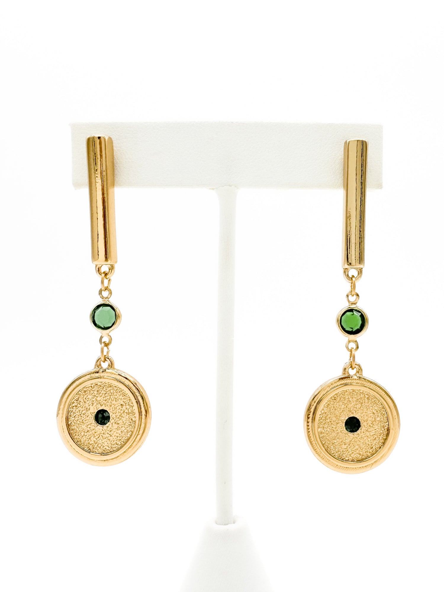Aretes Largos Verde